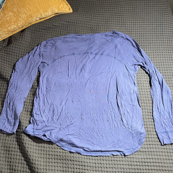 Size small long sleeve blue button up top - Picture 3 of 3